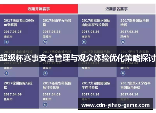 超级杯赛事安全管理与观众体验优化策略探讨